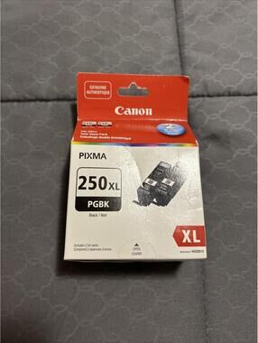 Canon 250XL Black Ink Twin Value Pack 2 Cartridges PGI-250XL Genuine